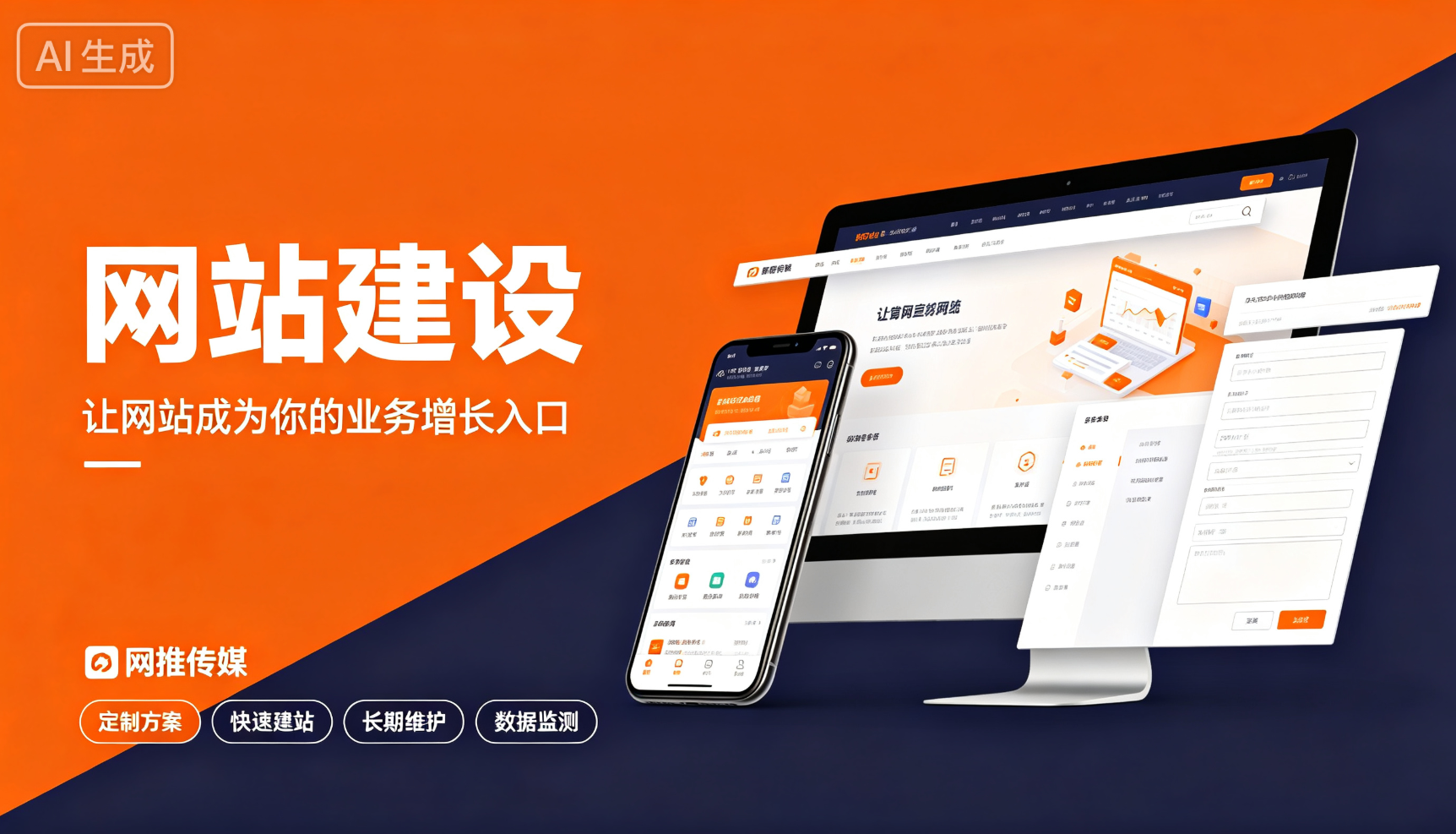现代化企业网站设计界面展示